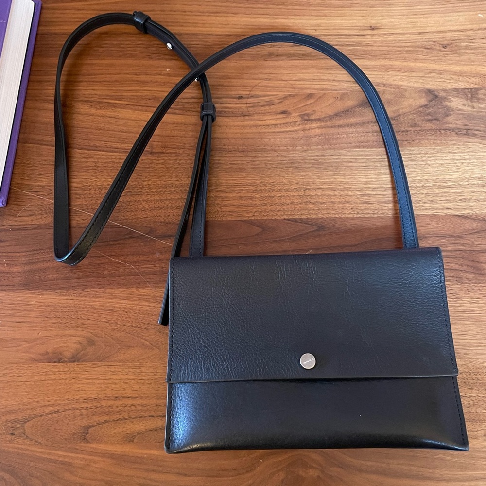 Black Shinola Accordion Crossbody